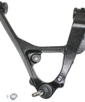Front Suspension Control Arms And Ball Joints Full 9 Piece Kit For Chevy Express Van upper control arm with ball joint in black finish.
