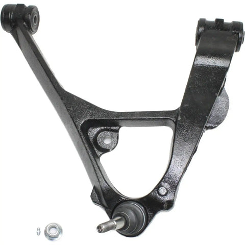 Front Suspension Control Arms And Ball Joints Full 9 Piece Kit For Chevy Express Van upper control arm with ball joint in black finish.