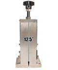 Benchtop Wire Stripping Machine for Copper Wire From 0.15 Inch to 1 Inch, Drill Powered or Manual, front view with height 12.5 inches