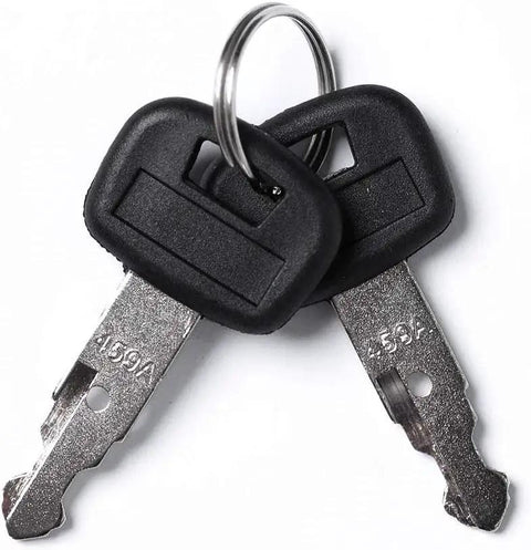 Two Pack Keys For M Series Mini Excavator Replacement Key Set 459A Fits RC41153933 RC4615393 OEM Like Spare Keys