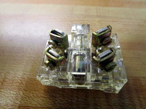 Top Shelf Control Circuit Contact Block For Industrial Panels Built Like A Tank Rock Solid 9001KA1G module with metal contacts.