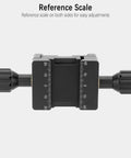 Vixen To Synta Dovetail Adapter For Telescope Gear Female To Female Dovetail Saddle Mount Base Attach Synta Dovetails On Vixen V Series Simple Drop In Loading For OTA Guides And Finders shown with reference scale visible