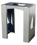 Allux Series Small Mailbox Mounting Base For Mail And Parcel Boxes, In Ground Direct Burial Stand Mount, 15.5Hx11.5Wx3D, metal.