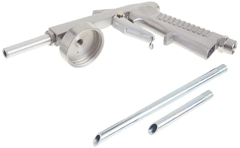 Top Shelf Air Undercoat Spray Gun For Trucks And Cars Kicks Rust To The Curb with dual spray tubes and a metallic finish.