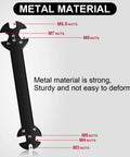 Metal wrench tool for Must-Have Compact 12-Piece RC Tool Kit With Short Handle And Quick Change Hex Phillips Flat Nut
