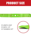 Replacement Heavy Duty Lawn Mower Blade 20.08 Inch For Greenworks 21 Inch Mower displayed with dimensions 20.08 x 1.97 x 0.67 inches