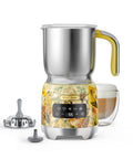Detachable Milk Frother With Four Temperature Settings Delivers Barista Style Foam For Hot Or Cold Drinks, front view