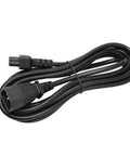Dang Solid 9.8 Foot C14 To C5 Power Extension Cord With Snug Molded Fit For Computers Monitors And Desk Setups, black.