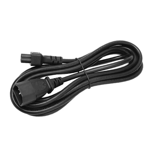 Dang Solid 9.8 Foot C14 To C5 Power Extension Cord With Snug Molded Fit For Computers Monitors And Desk Setups, black.