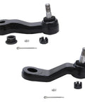 12 Piece Front End Suspension Kit For 2001 2010 Chevy Silverado 2500HD Pro Grade Replacement Includes Pitman Arm 3 Groove And Ball Joints Tie Rod Ends Upper Lower Control Arms Sway Bar Links For A Smooth Quiet Ride black steel pitman arm set with hardware