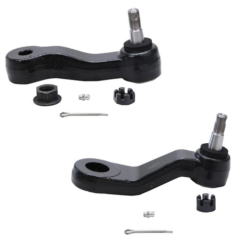 12 Piece Front End Suspension Kit For 2001 2010 Chevy Silverado 2500HD Pro Grade Replacement Includes Pitman Arm 3 Groove And Ball Joints Tie Rod Ends Upper Lower Control Arms Sway Bar Links For A Smooth Quiet Ride black steel pitman arm set with hardware