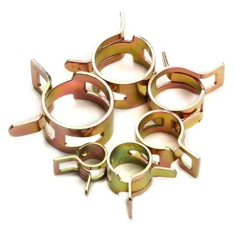 Rock Solid 300 Piece Manganese Steel Hose Clamps Kit With Stepless Design Ranging From 5 To 18 mm Featuring Low Pressure Air Suitability For Auto Pipes And Fastener Sorting Needs That Are Totally Awesome., manganese steel hose clamps, assorted sizes