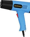 Blue Powerful 900W Heat Gun With Dual Temperature Settings 572 F And 1112 F Overload Protection 4 Nozzles 5 Ft Cord