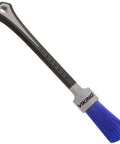 Ergonomic Lug Nut Cleaning Brush For Wheels And Rim Detailing Long Soft Bristles That Conform To Recessed Areas Grey 8.5 Inch By 1 Inch Rubber Gripped Handle Slick Car Detailing Tool, blue bristles