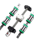 Heavy Duty Sfu2505 C7 Ball Screw With Two Hgr25 Guides And Four Hgh25ca Slider Blocks For Cnc Engravers Providing Badass Rigidity And Ridiculously Smooth Seven Fifty Millimeter Travel assembly showing ball screw and linear guides