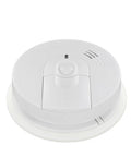 Hardwire Smoke Detector With Nine Volt Battery Backup And No Drama Front Load Door For Straight Swap Install, top view.