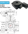 High Precision Electric Rotary Table Delivering Smooth Three Sixty Rotation And Slick Sixty Millimeter Indexing Plate for 100mm Hollow Table design.