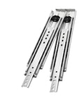 Beefy Heavy Duty Concealed Bottom Mount Drawer Slides With Lock Push To Open Rebound Mechanism For Clean Minimal Cabinets Hidden Hardware Maximized Internal Storage Fits Narrow Spaces Without Handles, 300mm steel pair