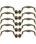European Style Drawer Handles Set Of 10 No Drill Cupboard Pull Knobs shown in classic coffee finish