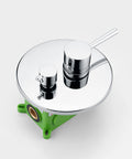 Chrome rough-in valve for All-In-One Rain Shower System For Bathroom, Wall Mounted Shower Faucet Kit With 8-Inch Rain Head.