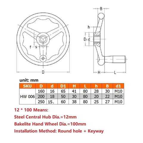 Hella Durable Three Spoke Bakelite Hand Wheel For Industrial Lathe Machines With Easy Peasy Quick Swap Handle Sweet Upgrade For Precision Shop Projects And Daily Job Tasks