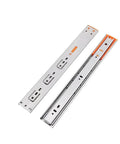 Professional Grade Stainless Steel Drawer Slides feature a bottom mounted concealed design, showcasing durable rails for smooth operation.