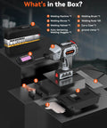 Portable 110V Arc Welder With IGBT Inverter, 20 To 120A Adjustable Current, Handheld Stick Welder For One Sixteenth To One Eighth Inch Rods