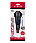 Two Way USB Powered And Manual Screwdriver With Interchangeable Quarter Inch Hex Bits And Double Ended Bits packaging