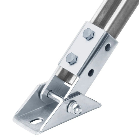 Heavy Duty Adjustable Angle Bracket 4 Pack For 1 5 8 Strut Channel Hella Strong Swivel Mount With No Sweat Setup Electro Galvanized Steel Hardware For Solar Rack Framing Projects