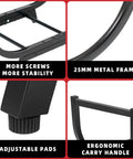30 Inch Firewood Rack For Indoor And Outdoor Use Beefy Heavy Duty Steel Frame Log Holder details with stability features