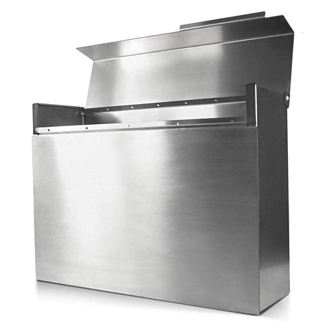 Modern Wall Mounted Mailbox In Rust Resistant Stainless Steel Built For Outdoor Use Weatherproof And Durable Design