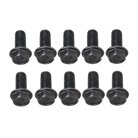 Hardcore Carbon Steel Button Head Hex Flange Bolts For Cutting Machines And Precision Instruments Deliver Dead Tight Grip And Zero Fuss Mounting Shop Grade Metric Fasteners in a set of 10.
