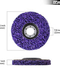 4.5 inch stripping discs for angle grinders with 7/8 inch arbor purple rust remover wheel paint removal and oxidation strip disc