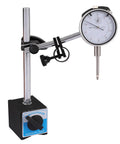 Qnkaa magnetic base dial indicator holder on metal stand with long adjustable arm and dial gauge