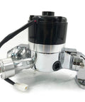Small Block Chevy Electric Water Pump delivers killer 35 GPM flow, chrome aluminum housing, designed for 262-400 CID engines.