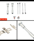 A-Premium Front Disc Brake Hardware Kit Fits For Jeep Grand Cherokee And Chevy Camaro And Corvette Cts Ats Plus Cd5, steel pins and clips