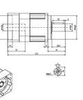 Tight Fit Helical Gear Planetary Reducer Gearbox With Hella Precise Three Arcmin Backlash And Smooth Five To One Ratio with dimensions