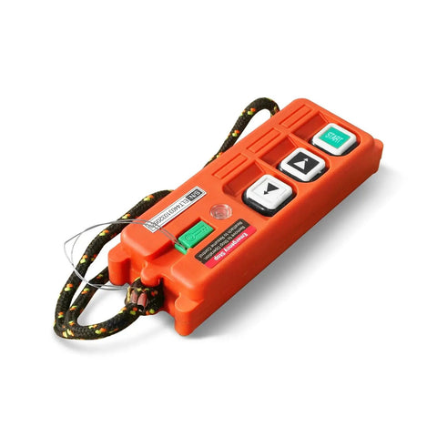Heavy Duty Wireless Remote Control Double Scissor Hydraulic Lift Table With 4400 Lb Load Capacity And 72.6 Inch Height For Warehouse Jobs remote control with buttons.