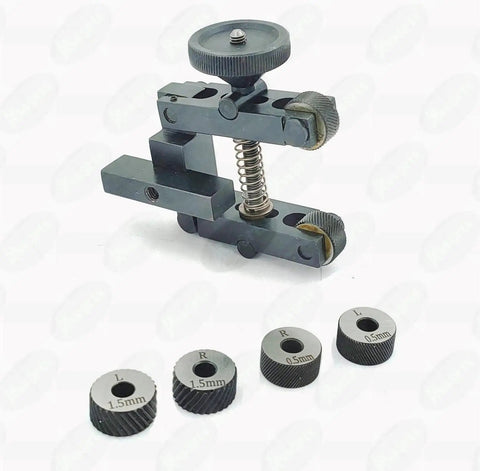 Boss Tool Steel Knurling Tool Set For Lathe Machines, 2 Inch 50 mm Capacity, Includes 3 Pairs Of Diamond Pitch Hardened Knurls