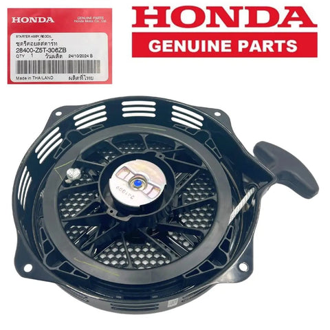 Genuine Recoil Starter 28400-Z5T-306ZB Replacement For Honda EB4000X EB5000X EB65000X EM4000sx EM5000sxk3 EM5000sxk2 shown with packaging
