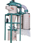 Heavy Duty 5 Horsepower Cyclone Dust Collector Keeping Your Garage Drop Dead Clean With 215 Square Foot High Efficiency Filtration, 63x57x113 inches.