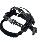 Replacement Headgear for Welding Helmet Square Hole Hood with cushioned sweat absorbing pad, black ABS material, adjustable strap