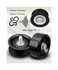 Get That Heavy Duty Belt Tensioner And Idler Pulley Kit Ready For Your Hyundai Or Kia With Easy Bolt On Fit No Mods Needed Compatible With 2.0 Or 2.4 Liter Engines From Years Sixty Fifteen To Guarantee Smooth Driving And Save Big Cash. black steel 74mm idler pulley kit with bolt and bearing