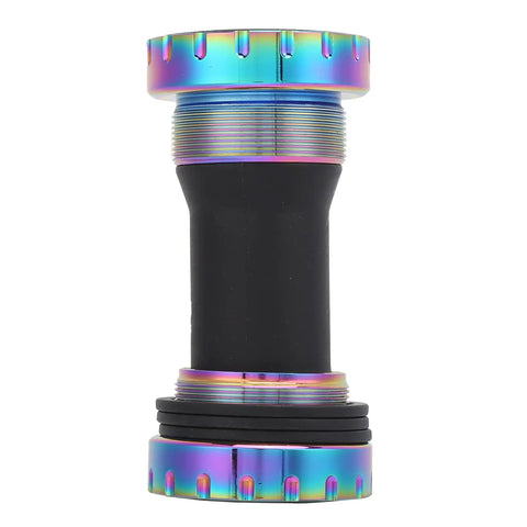 Rock Solid Aluminum Bottom Bracket 37x24T For Mountain And Road Bikes Sealed Bearing BB With Direct Power Transmission Waterproof And Weatherproof Cycling Component That Fits Standard Frames in multicolor finish