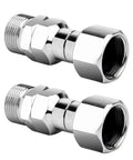 Pro Grade M22 14mm Pressure Washer Swivel Fittings 2 Pack Universal Hose And Gun Connection 304 Stainless Steel Heavy Duty Industrial Strength 5000 PSI Cold Forged Salt Spray Tested, two fittings