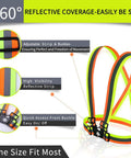 Legit Heavy Duty Hi Vis Safety Vest 10 Pack With Blazing Reflective Strips For Builders Runners And Drivers showing adjustable straps and reflective strips.
