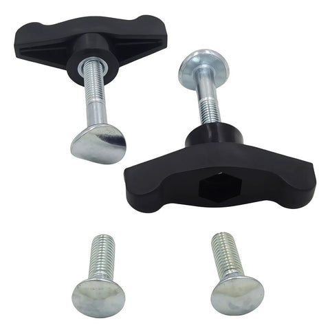 Universal Lawn Mower Handle Knob Bolt Kit with T Handle Bolts and Wing Knobs for snow blowers, plastic handles and steel bolts