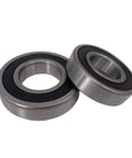Heavy Duty Samsung Washer Bearing Kit DC62-00156A two steel ball bearings with rubber seals for WF393 models.