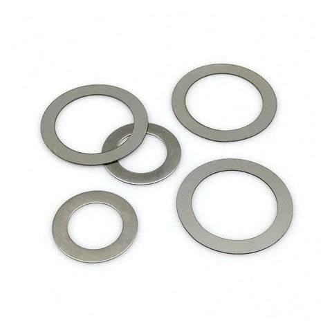 Ultra Thin Stainless Steel Flat Washer Set 304 A2 Go To Shim Kit, 500 Pcs Plain Gaskets For Precise Adjustments, Electrical Lines, Hydraulic Fittings, Oil Drain, 0.3mm Thickness, Handy Storage Box, assorted thin washers