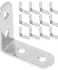 16 Pack L Shaped Corner Braces For Furniture And Tables, cold rolled steel brackets with screws, built to last, heavy duty support